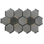 Montura Gray Cement Porcelain Hexagon Tile | Tile Club
