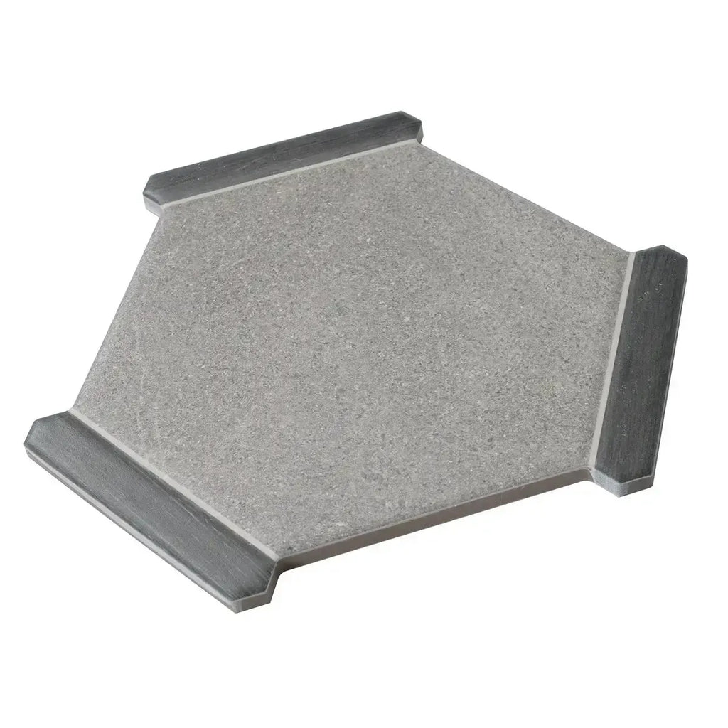 Montura Gray Cement Porcelain Hexagon Tile | Tile Club