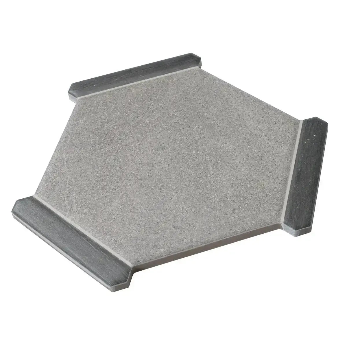 Montura Gray Cement Porcelain Hexagon Tile | Tile Club