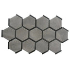 Montura Gray Cement Porcelain Hexagon Tile | Tile Club