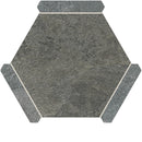 Montura Gray Granite Porcelain Hexagon Tile