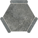 Montura Gray Granite Porcelain Hexagon Tile