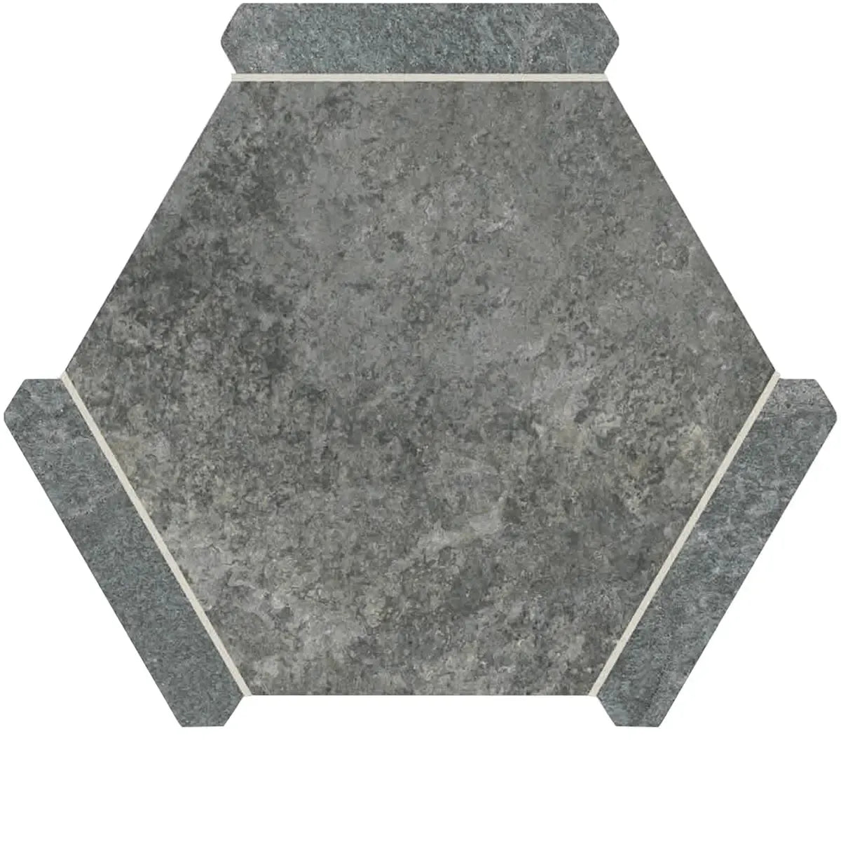 Montura Gray Granite Porcelain Hexagon Tile | Tile Club