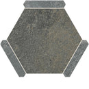 Montura Gray Granite Porcelain Hexagon Tile