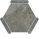 Montura Gray Granite Porcelain Hexagon Tile