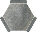 Montura Gray Granite Porcelain Hexagon Tile