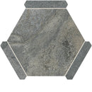 Montura Gray Granite Porcelain Hexagon Tile