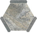 Montura Gray Granite Porcelain Hexagon Tile