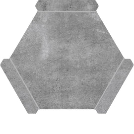 Montura Gray Slate Porcelain Hexagon Tile