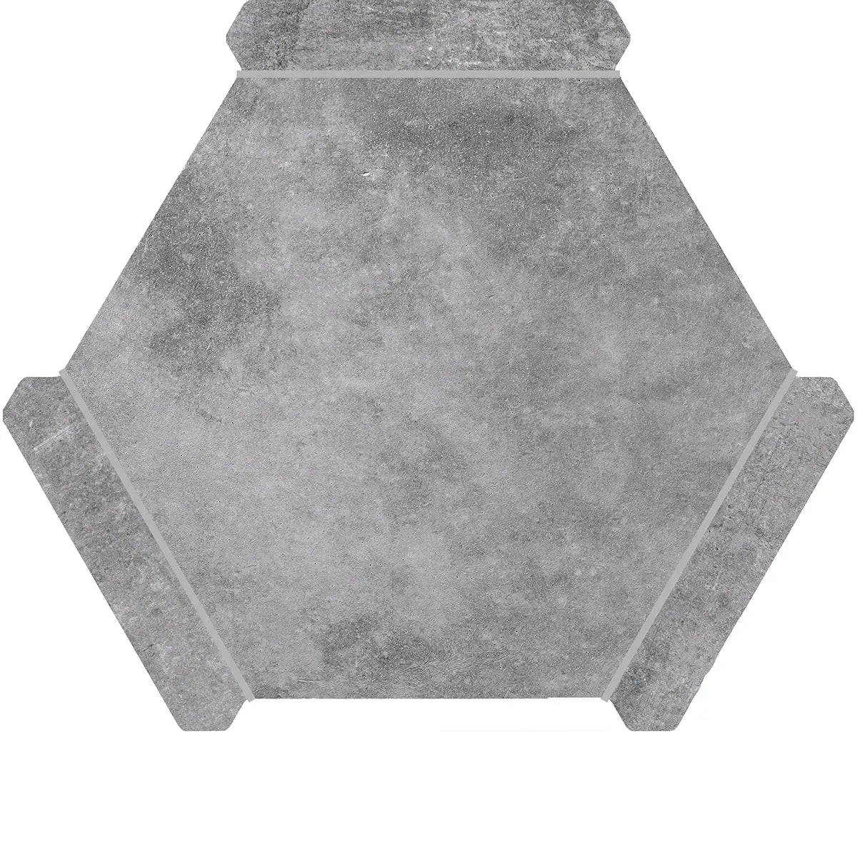 Montura Gray Slate Porcelain Hexagon Tile | Tile Club