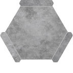 Montura Gray Slate Porcelain Hexagon Tile | Tile Club