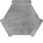 Montura Gray Slate Porcelain Hexagon Tile | Tile Club