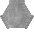 Montura Gray Slate Porcelain Hexagon Tile | Tile Club
