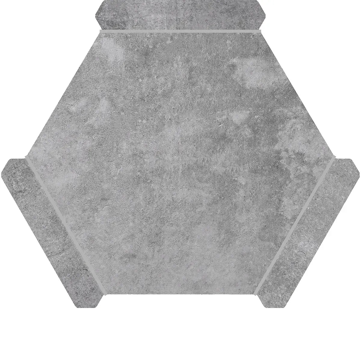 Montura Gray Slate Porcelain Hexagon Tile | Tile Club