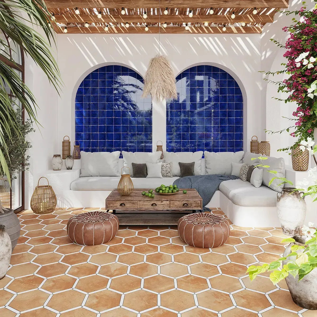 Montura Terracotta Porcelain Hexagon Tile | Tile Club