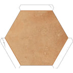 Montura Terracotta Porcelain Hexagon Tile | Tile Club