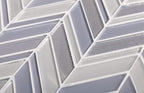 Moongrey Chevron Glass Mosaic Tile | Tile Club
