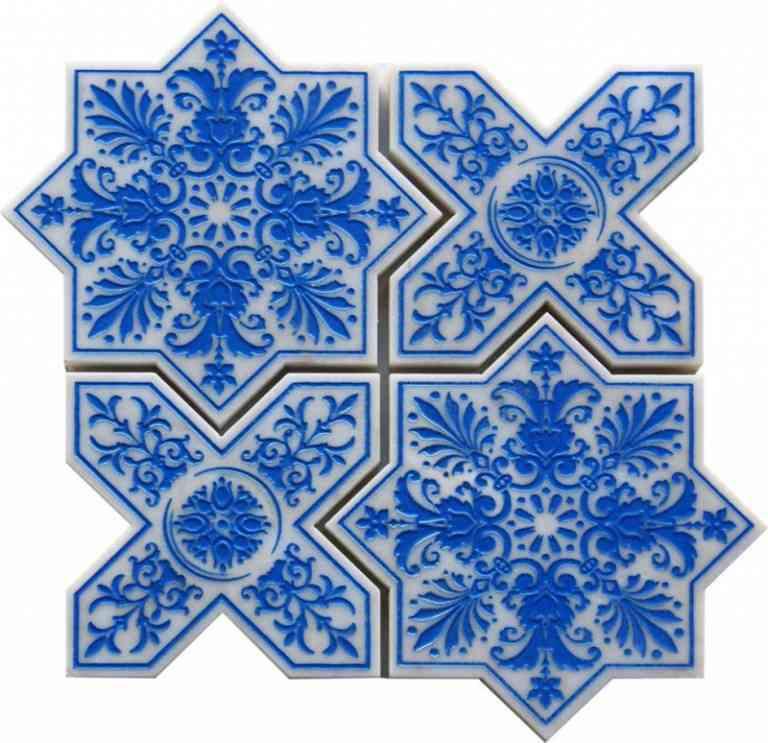 etched mosaic tile