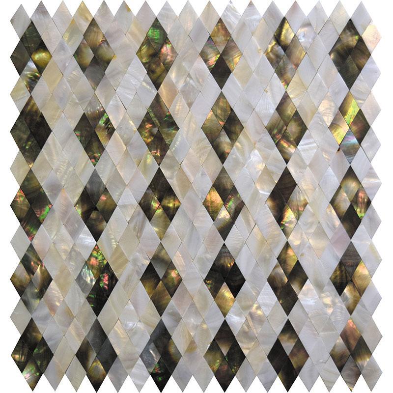 Mother Of Pearl Diamonds Mosaic Tile | Tile Club | Position1