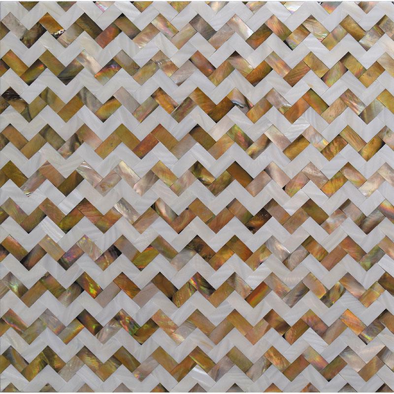 Mother Of Pearl Divine Herringbone Mosaic Tile | Tile Club | Position1
