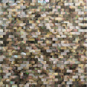 Mother Of Pearl Grey Bricks Mosaic Tile | Tile Club 