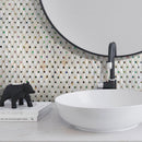 Mother Of Pearl Pillow With Abalone Dots Mosaic Tile | Tile Club