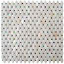3D Shell Tile with Rainbow Abalone Accents