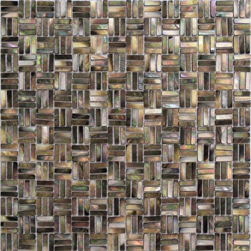 11.5" x 11.5" Mother Of Pearl Weave Mosaic Tile | Tile Club 
