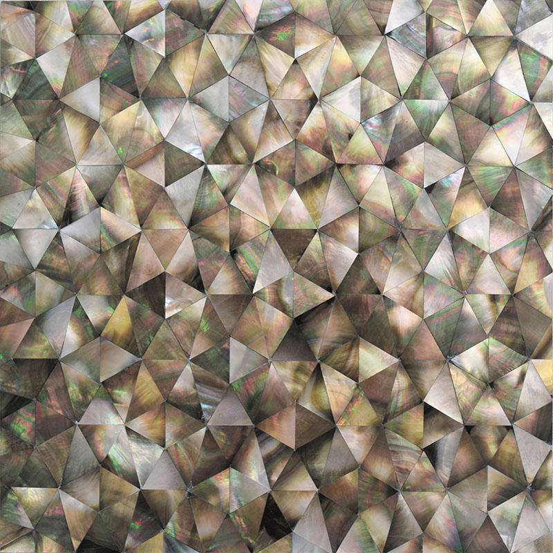 Mother Of Pearl Wild Triangle Mosaic Tile | Tile Club