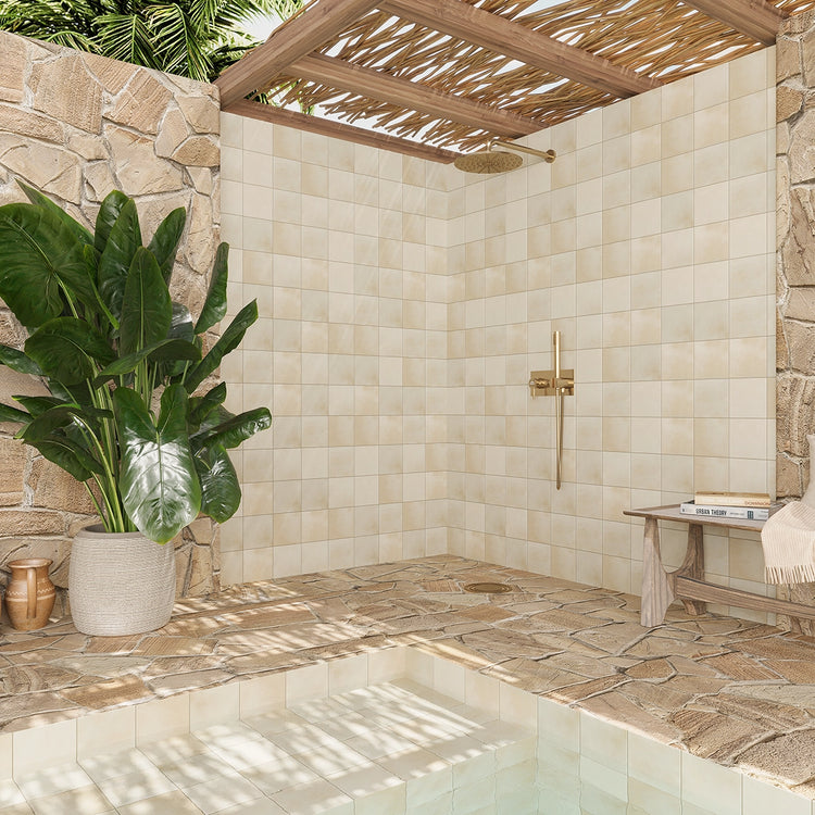 Nerida Canvas Matte 5.9" Porcelain Pool Tile | Tile Club