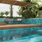 Nerida Glacier Glossy 5.9" Porcelain Pool Tile | Tile Club