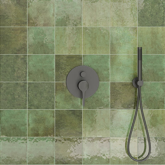 Nerida Green Glossy 5.9" Porcelain Pool Tile | Tile Club