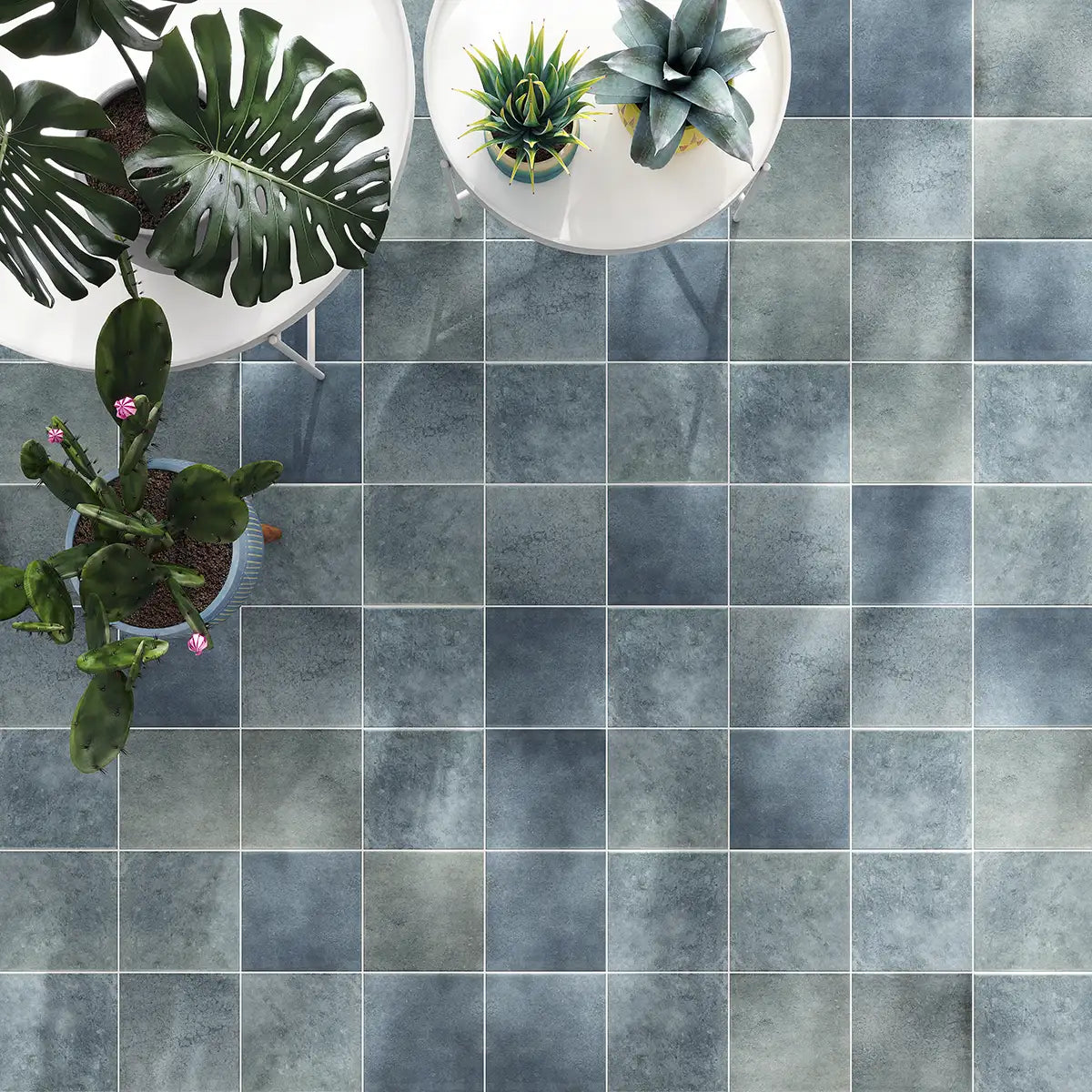 Nerida Indigo Matte 5.9" Porcelain Pool Tile | Tile Club