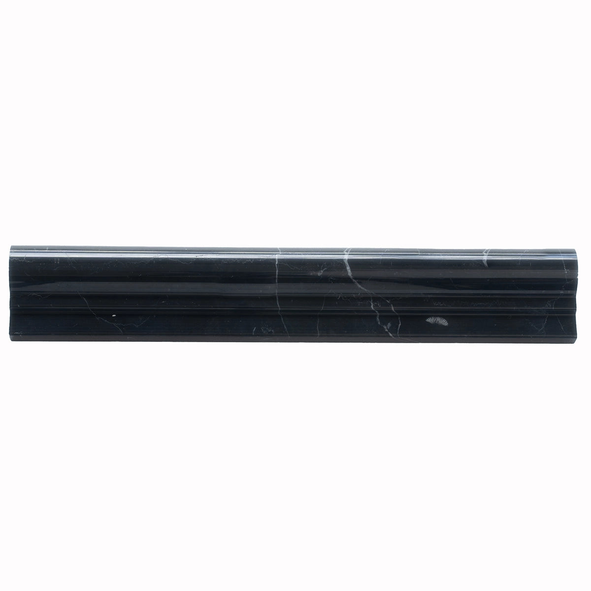 Nero Marquina Marble Chair Rail Polished | Tile Club