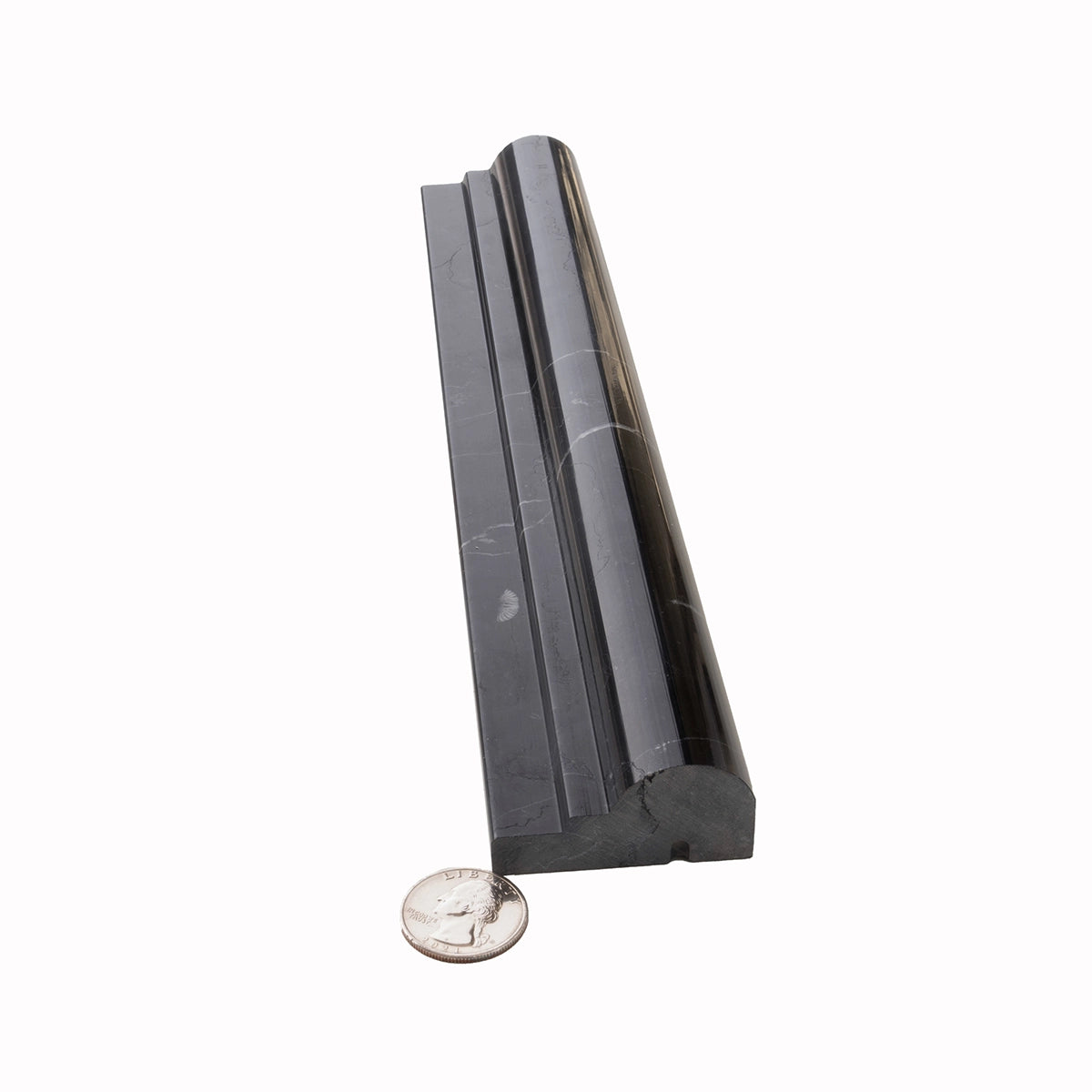 Nero Marquina Marble Chair Rail Polished | Tile Club