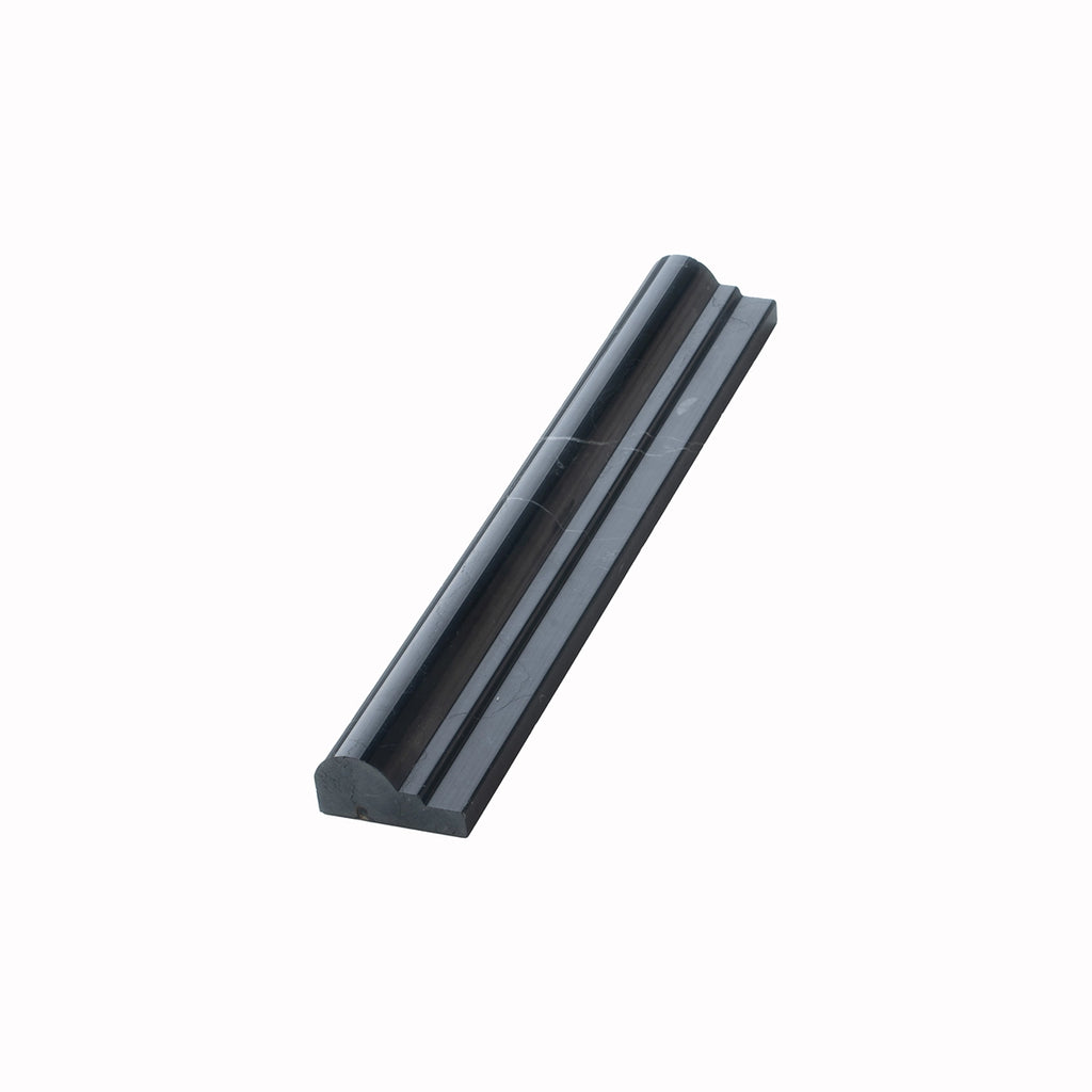Nero Marquina Marble Chair Rail Polished | Tile Club