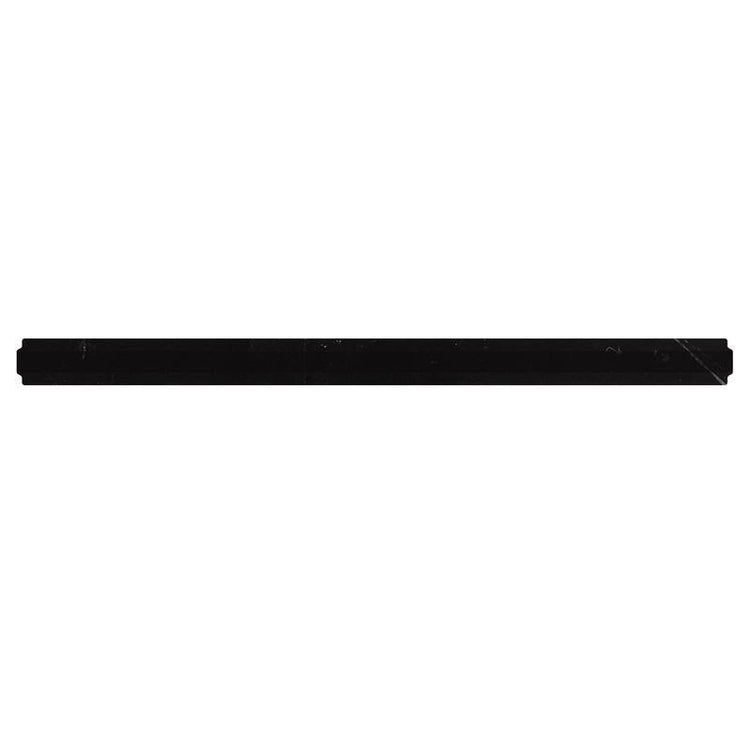 Nero Marquina Marble Nova Pencil Liner Polished | Tile Club | Position1