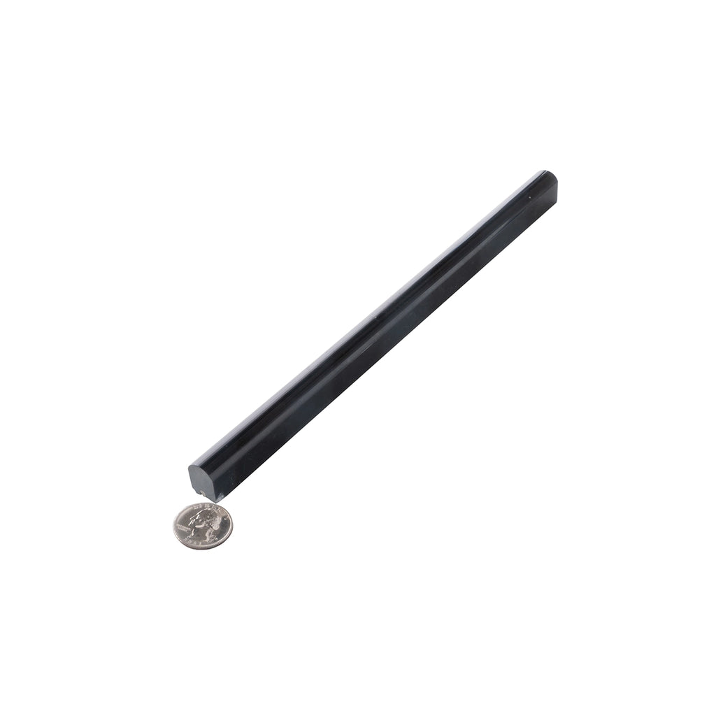 Nero Marquina Marble Pencil Liner Polished | Tile Club