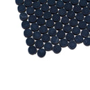 Nero Marquina Penny Tumbled Mosaic Tile | Tile Club