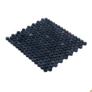 Nero Marquina Penny Tumbled Mosaic Tile | Tile Club