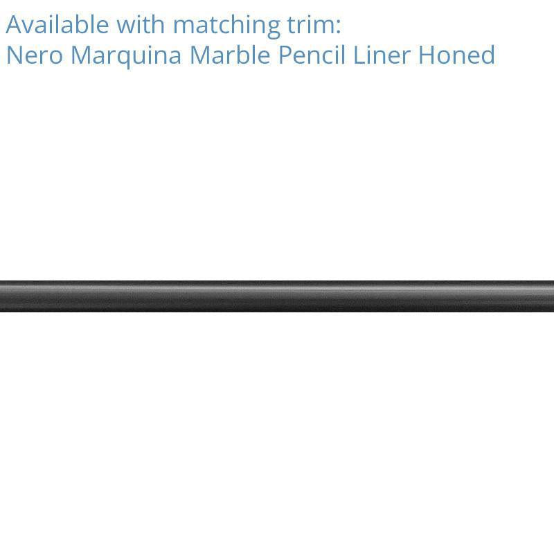 Nero Marquina 10 Inch Hexagon Honed Marble Mosaic Tile | Tile Club