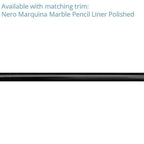 Nero Marquina And Thassos White 6 Inch Hexagon Marble Mosaic Tile | Tile Club