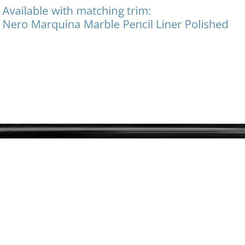 Nero Marquina And Thassos White 6 Inch Hexagon Marble Mosaic Tile | Tile Club