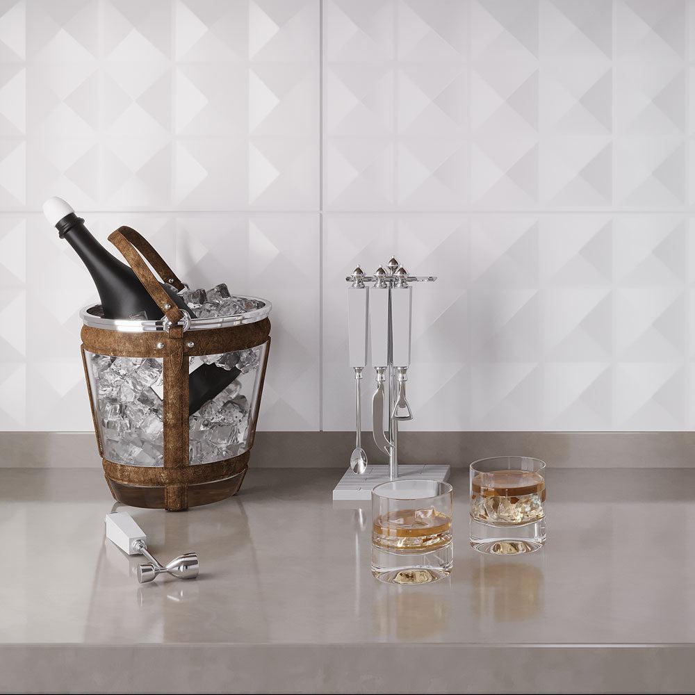 Neutral Blanco Guiza Backsplash