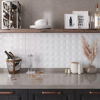 Pantry with Neutral Blanco Guiza Backsplash