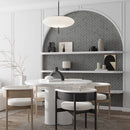 Newport Anthracite Concrete Look Herringbone Mosaic Tile 12x14 | Tile Club