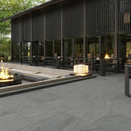 Newport Anthracite Concrete Look Porcelain Tile 24x24 | Tile Club