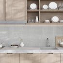 Newport Cold Gray Concrete Look Mosaic Tile 12x12 | Tile Club