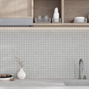 Newport Cold Gray Concrete Look Mosaic Tile 12x12 Kitchen Backsplash