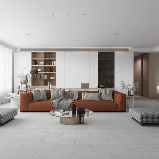 Newport Cold Gray Concrete Look Porcelain Tile 12x24 | Tile Club